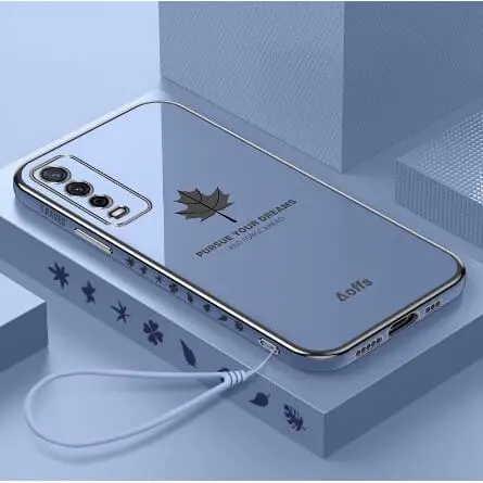 Softcase Vivo Y20 - Vivo Y20s - Vivo Y20i - Vivo Y12s Silikon Maple Plating Motif Daun