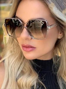 Lentes de sol para mujer de color liso, casuales y a la moda, ideales para uso diario, accesorios de moda para actividades al aire libre
