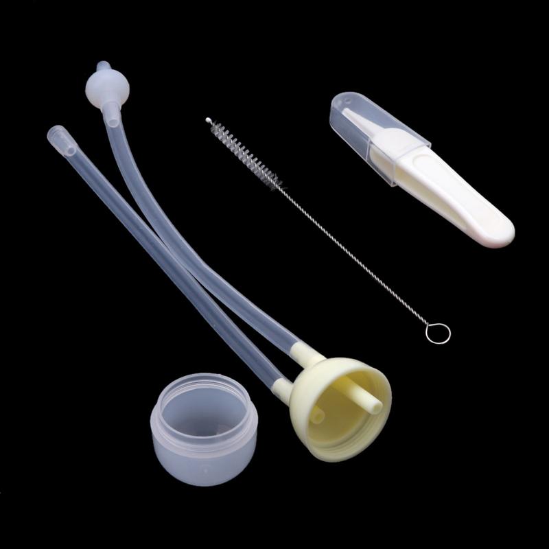3pcs/set Newborn Baby Safety Nose Cleaner Kids Vacuum Suction Nasal Aspirator Set Infants Accessories Baby Care 6