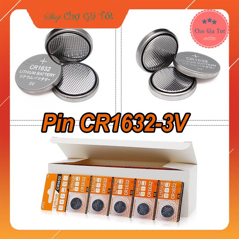 Bộ 4 viên pin đồng xu CR1632-3V pin cảm biến áp suất lốp pin chìa khóa ô tô