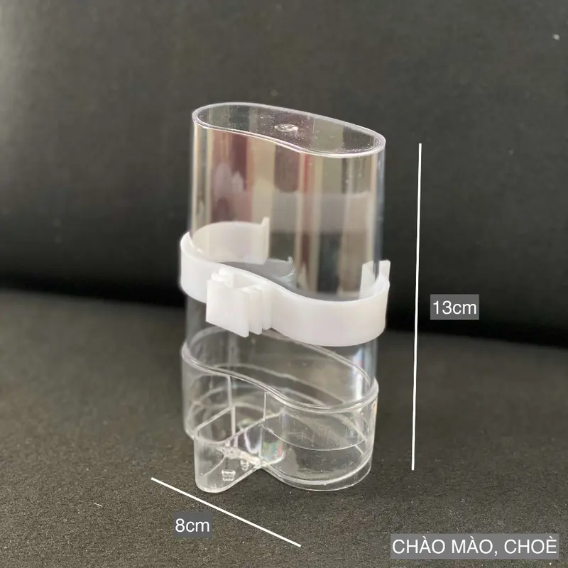 Cóng nước nhựa meka đựng nước uống cho chim 4 size lớn nhỏ - phụ kiện lồng chim Duy Khang 3