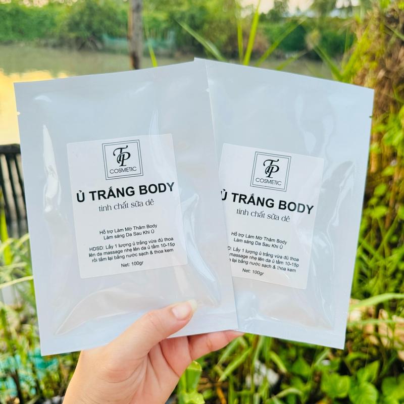 COMBO 6 GÓI Ủ TẮM TRẮNG MANH BODY SỮA DÊ 100gr HỖ TRỢ Dành Cho Da Ngăm Đen Chai Lì