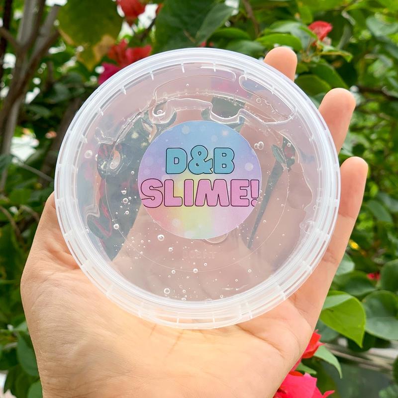 500ml CLEAR SLIME - Chất Nhờn Ma Quái Trong Suốt,Dẻo,Bóng Hộp To 200ml Đồ Chơi Toy