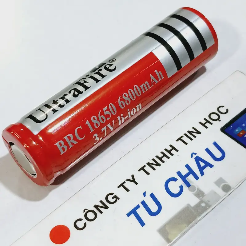 Pin 18650 UltraFire BRC 18650 / 6800mAh - 3.7V Li-on (Pin sạc): Pin Đầu Bằng / Pin Đầu Nhọn 0