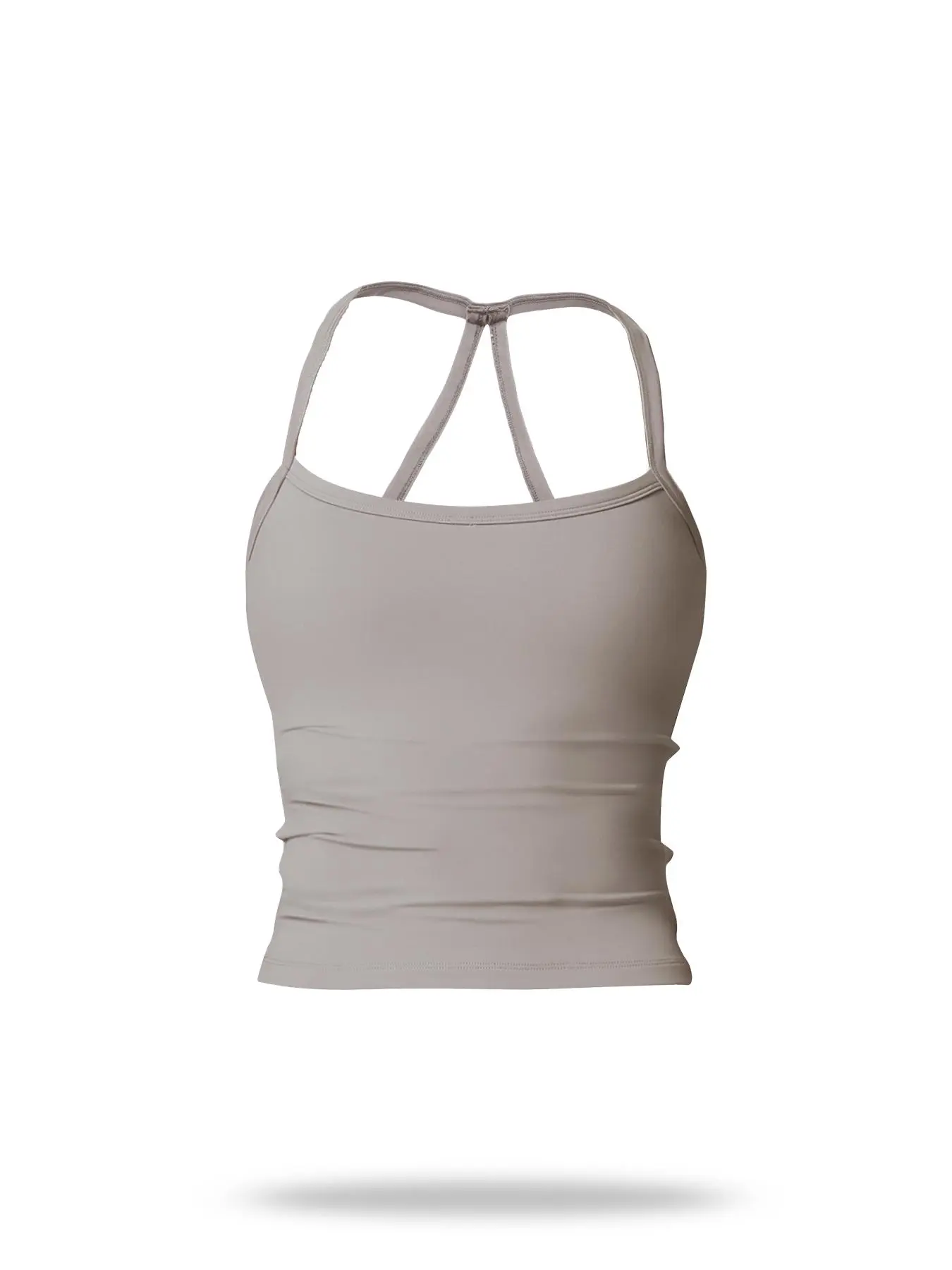 Women's Solid Backless Sports Cami Top, Quick Drying Breathable Sports Cami Top, Ladies Sportswear Gymclothes for Running Indoor Outdoor Wear, Workout Clothes