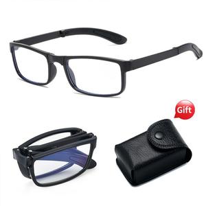 Folding Reading Glasses Grade +100 +400 Women Men Magnifying Compact Ultra-light Reading Eyeglasses Mirror Smooth Color Eyewear for Farsighted