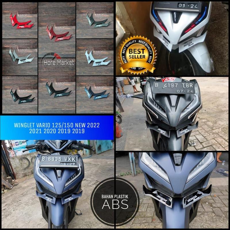 Product Introduction of WINGLET VARIO 125 150 NEW 2018 2019 2020 2021 2022 BAHAN PLASTIK ABS 0