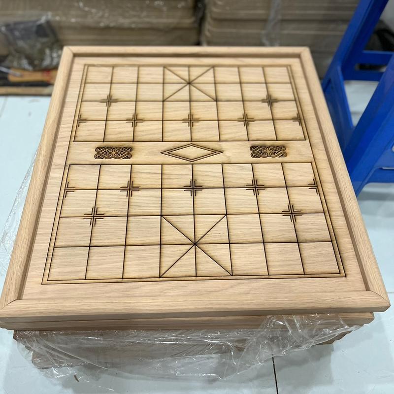 Bàn cờ tướng gỗ Sồi 50 x 55cm, mặt bàn 12ly