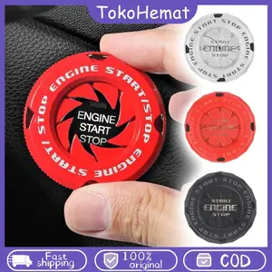 Start Stop Tombol Cover Mobil Motor Penutup Pelindung Lubang Motor Kunci Key Cover Universal