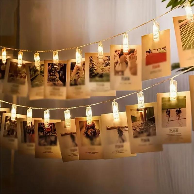 Photo Clip String Light Decoration without Battery, String Light for DIY Picture Wall Decor, Room Decor, Hanging Light for Wall Festival Party Wedding Decor, Gifts for Family Friends Girlfriend Men, Birthday Gifts, Valentine's Day Gift 8