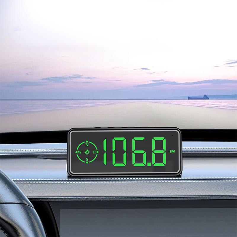 Product Introduction of Car Digital Speed Head Up Display Universal Speedometer HUD  Compass Speed Measurement Indicator For Truck Vehicles USB Power 18
