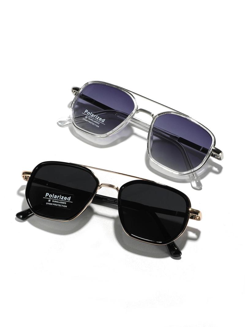 Product Introduction of 2025 new hot selling models unisex vintage polarized sunglasses, trendy casual double bridge sunglasses for travel use, fashion accessories for outdoor activities, sunglasses for men 7
