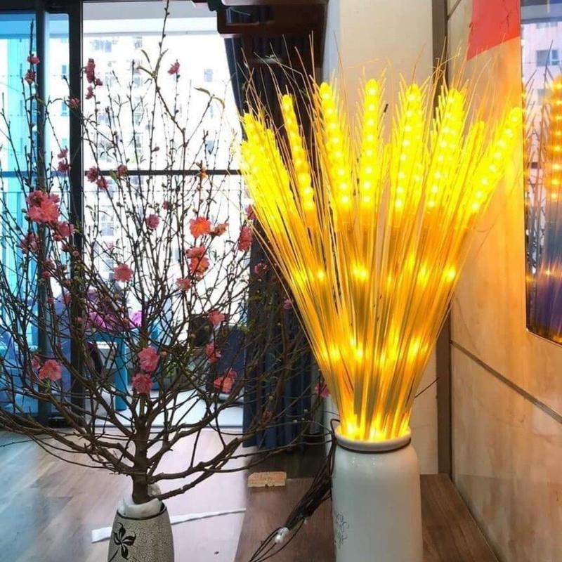 Đèn Led Bông Lúa , Đèn Led trang trí, Set 10 bông Trang Trí, Bông lúa Vàng, Trang Trí Ban Thờ Phòng Khách
