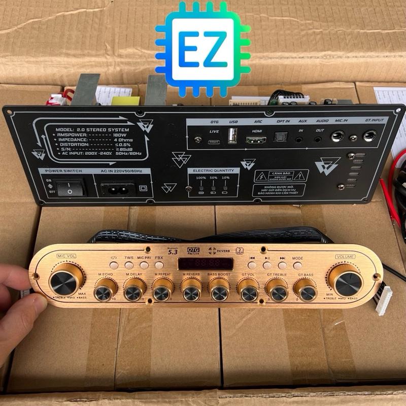 K18, K902 Stereo mạch loa kéo, di động, xách tay karaoke quốc dân 180W, echo delay reverb đầy đủ, hàng công ty chính hãnġ 0