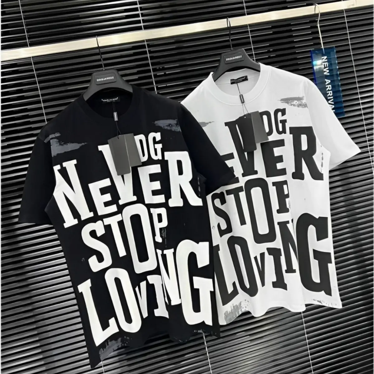 Áo Phông Đôn Chề Boy Phố DG In Hoạ Tiết In Never Thiết Kế Hot Trend Cực Chất Top Menswear Cổ Tròn Thun