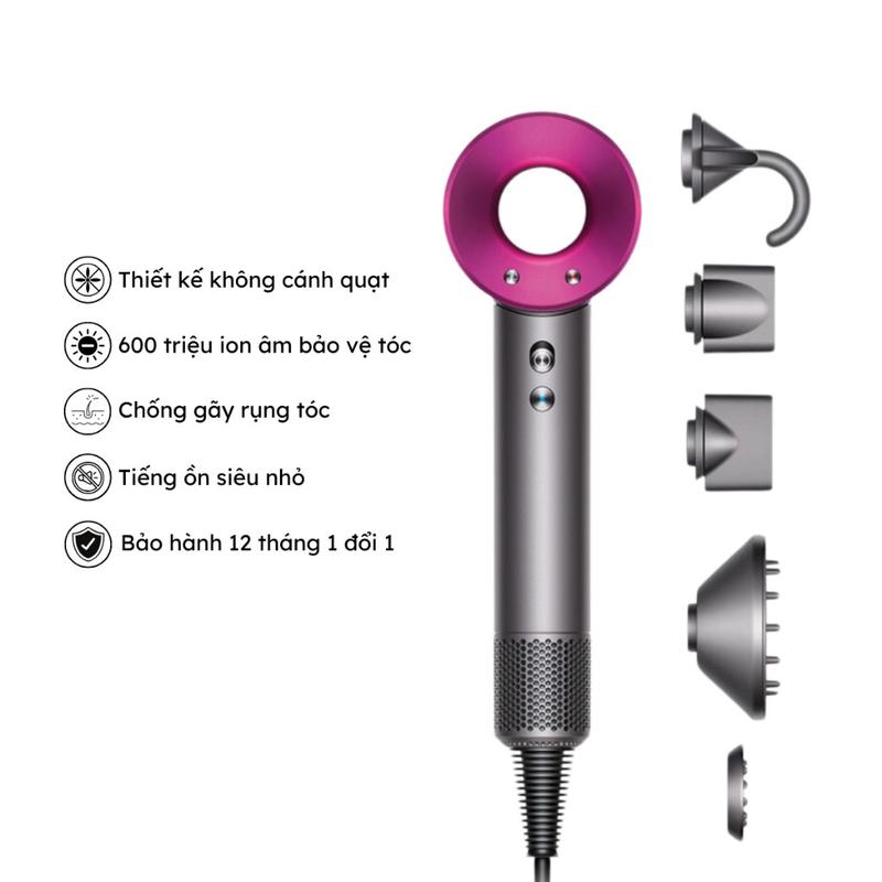 Máy Sấy Tóc Tạo Kiểu,2 Chiều Nóng Lạnh,Ion Âm Không Cánh Quạt, Có 3 Chế Độ Sấy Công Suất Lớn 2200W maysay  tocsalon 8