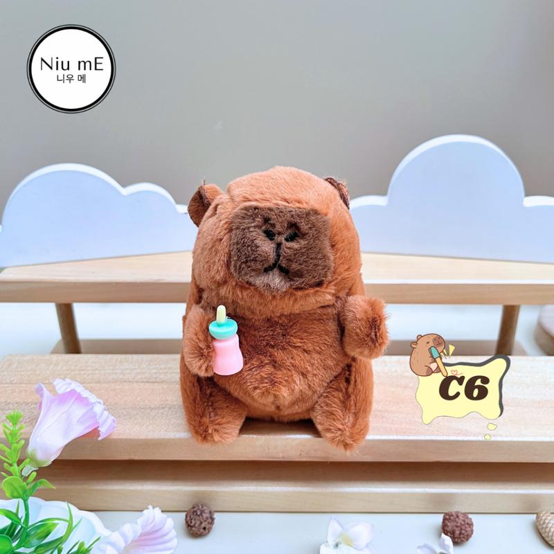 Gantungan Kunci Capybara Ingus Ayam Capybara Keychain Bag Charm Lucu Unik Plush Kado Hadiah Ulang Tahun Boneka Hiasan Capibara / Kapibara / Capybarra Bisa COD 6