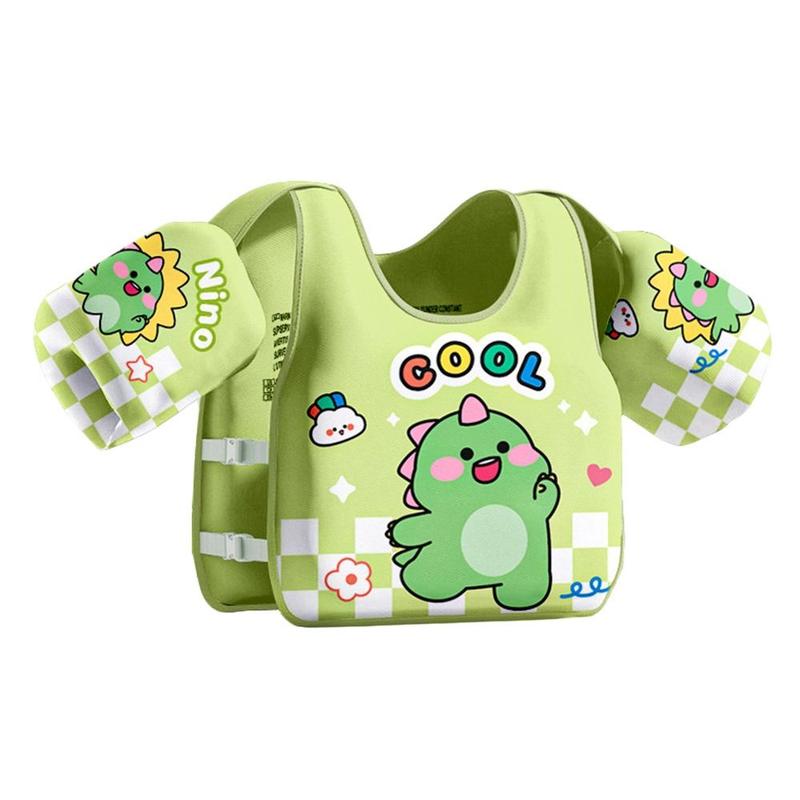 Product Introduction of Creative Float Summer Kids Swim Vest Airless Water Play Child Buoyancy Vest Cartoon Adjustable Swim Arm Ring Baby 17
