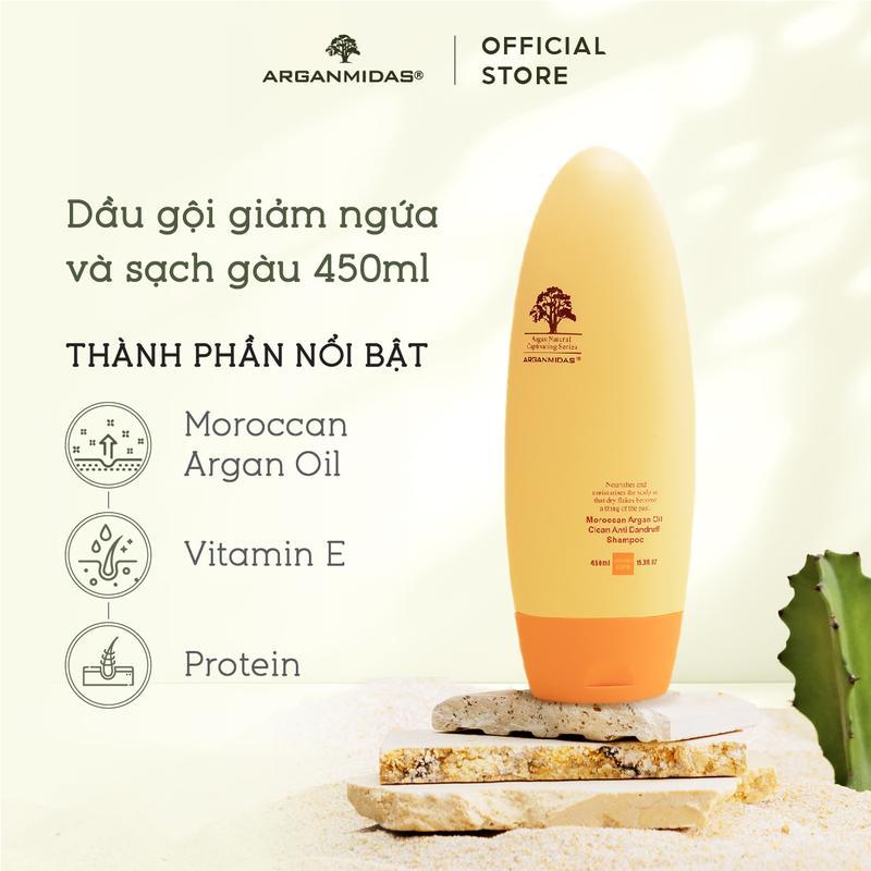 Combo Dầu gội ngừa gàu Arganmidas và dầu xả siêu dưỡng ẩm Arganmidas 450ml 3