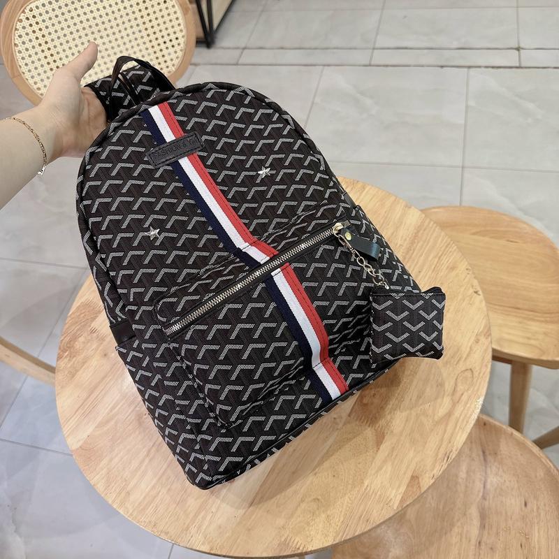 Set Balo Da Thời Trang Vảy Rồng Vừa A4 Siêu Hot DBF39