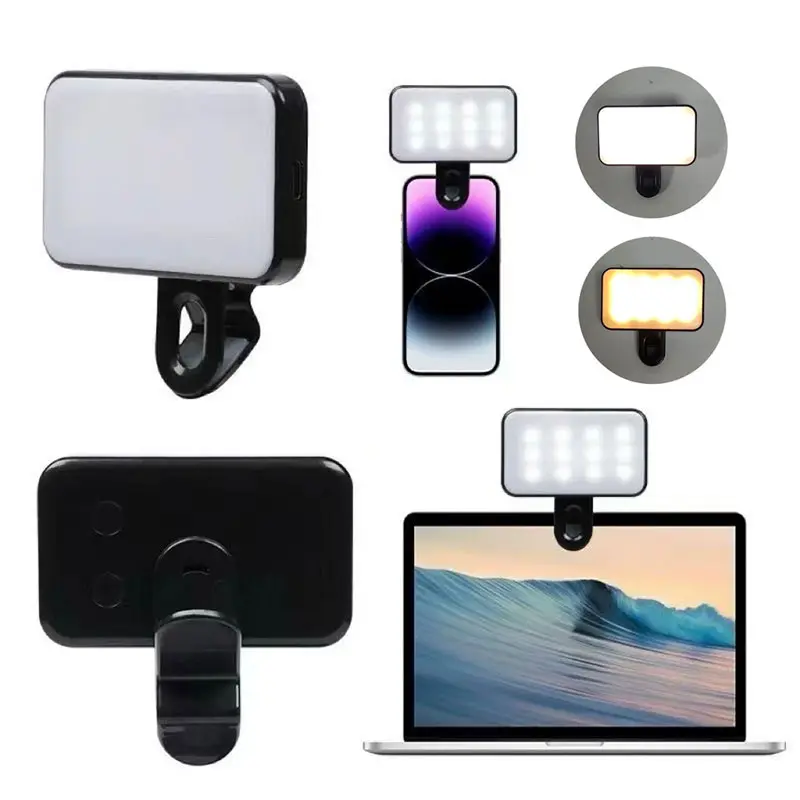 Đèn Led Sefie Mini Cầm Tay 3 Chế Độ Sáng, Phụ Kiện Trợ Sáng Chụp Ảnh, Quay Video Chuyên Nghiệp