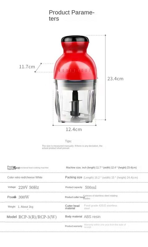 Product Introduction of Meat Grinder Multi-Function Blender Mini Cooking Machine Juicer Cup Portable Non-Embroidery Meat Grinder Electric Fruit Machine 29