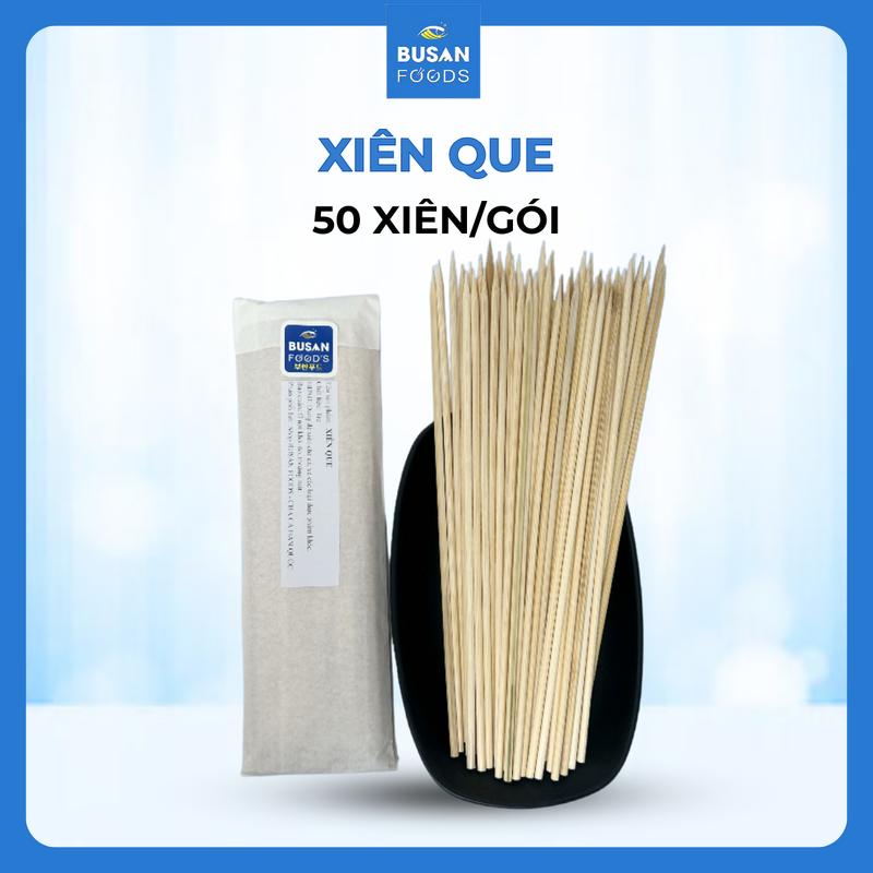 Que Xiên Món, Que Xiên Chả Cá Hàn Quốc, Que Xiên An Toàn Và Chất Lượng 50 Que, Que Xiên Tre BUSAN FOODS Phụ Kiện Nướng
