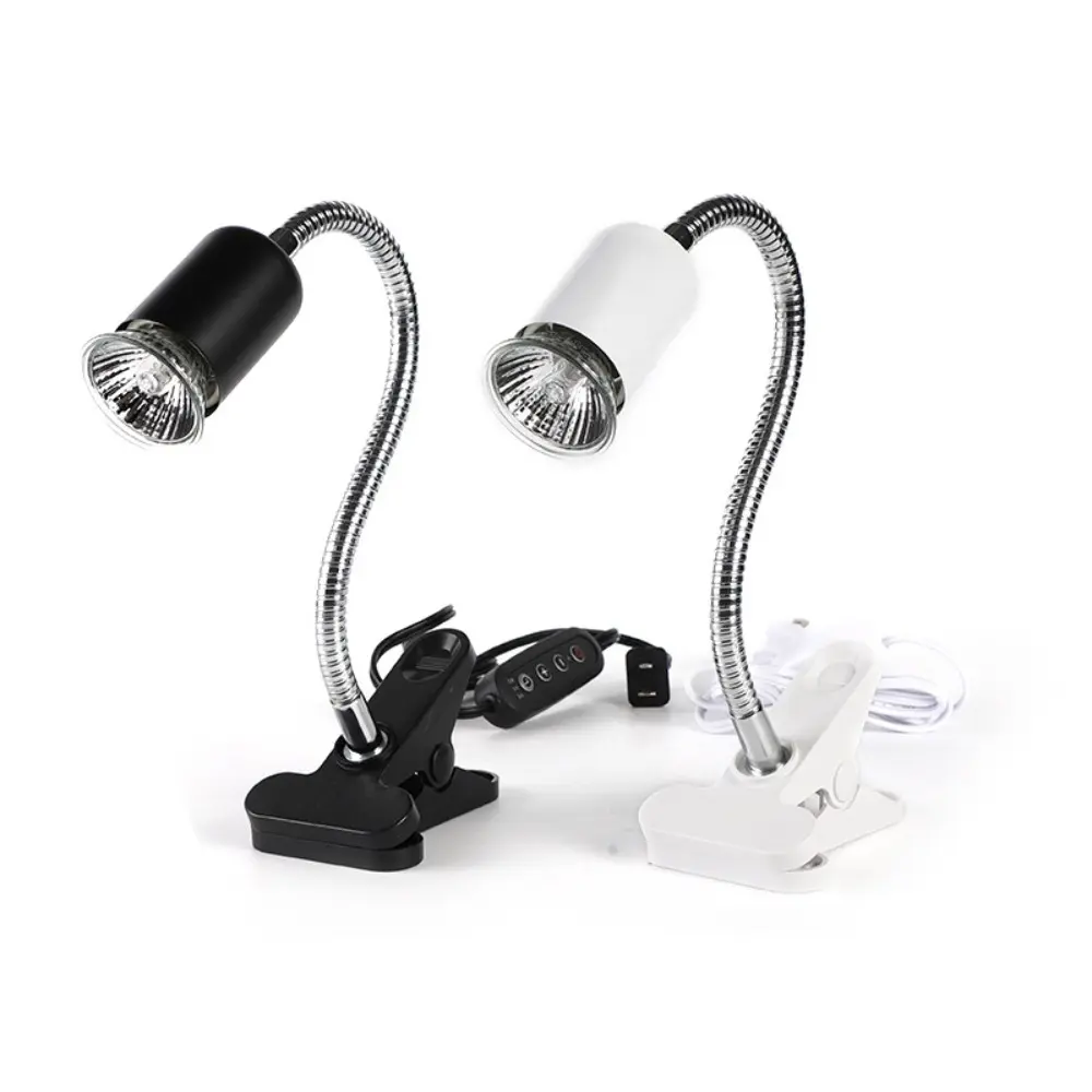 thfeng New UVA+UVB Reptile Lamp Sunlight Basking Clip-on Lamp Holder 360 Degree Rotation Reptile Heating Light Lizard
