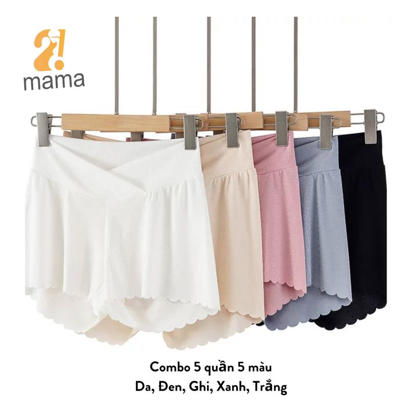 Product Introduction of (2202) Quần đùi bầu mặc trong váy 2mama chất Thun Tăm Lạnh thiết kế cạp chéo ôm bụng bầu đẹp cao cấp 23