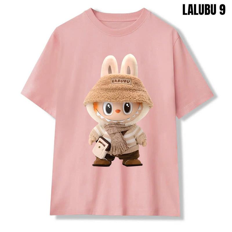 Áo thun Cổ tròn LABUBU Áo phông LABUBU đang Trend form Unisex nam nữ chất liệu cao cấp phong cách trẻ trung cực chất năng động Cotton áo thun