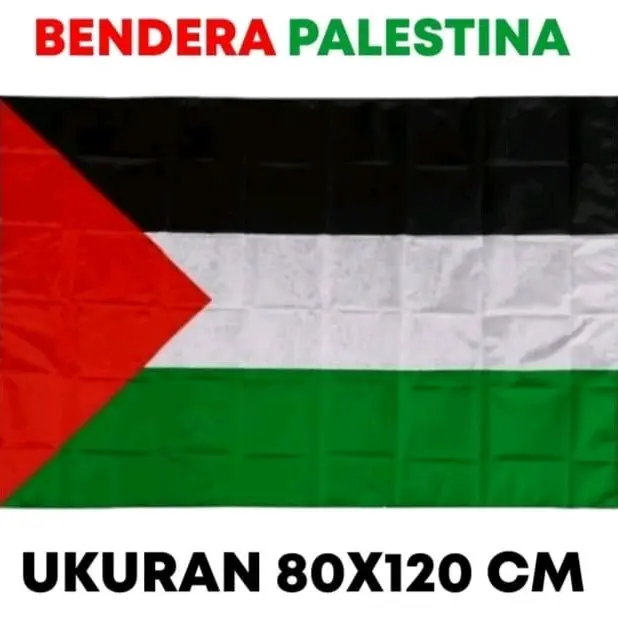 BENDERA MERAH PUTIH DAN BENDERA PALESTINA