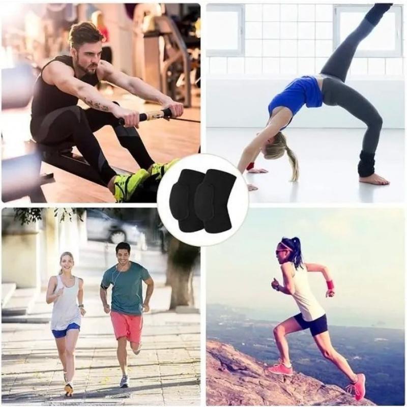 2Pcs Knee Protectors / Leg sleeve pad basketball / Legpad / Leg sleeve pad High quality material Knee Kneepad Foam Knee Protectors Pair of 2 Pcs Left Right Volley Futsal Goalkeeper Takraw Skyboard | Kekinian