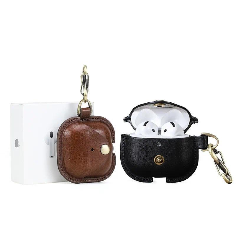 Ốp Airpods 4, Chất Liệu Da, Hộp Đựng Tai Nghe Doanh Nhân, Vỏ Tai Nghe, Vỏ Tai Nghe, Bao Da PU Sang Trọng, Có Móc, Thích Hợp Cho Airpods 4 Phụ Kiện Nghe Nhạc 3