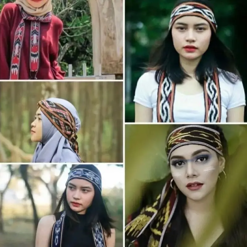 Kain Syal Tenun Ikat Kepala 4