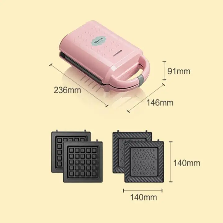 Máy Nướng Bánh Mỳ Sandwich - Waffle _Làm Bữa Ăn Sáng Cho Gia Đình_Bear P06N2 5
