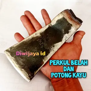 Perkul Wadung Kapak Belah Dan Potong Kayu Berbahan Asli Baja Rell Super KUAT