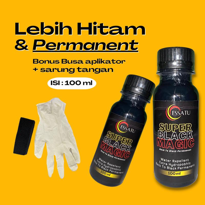 Essatu Penghitam Dashboard Motor dan Mobil Super Black Magic 100 ML 5