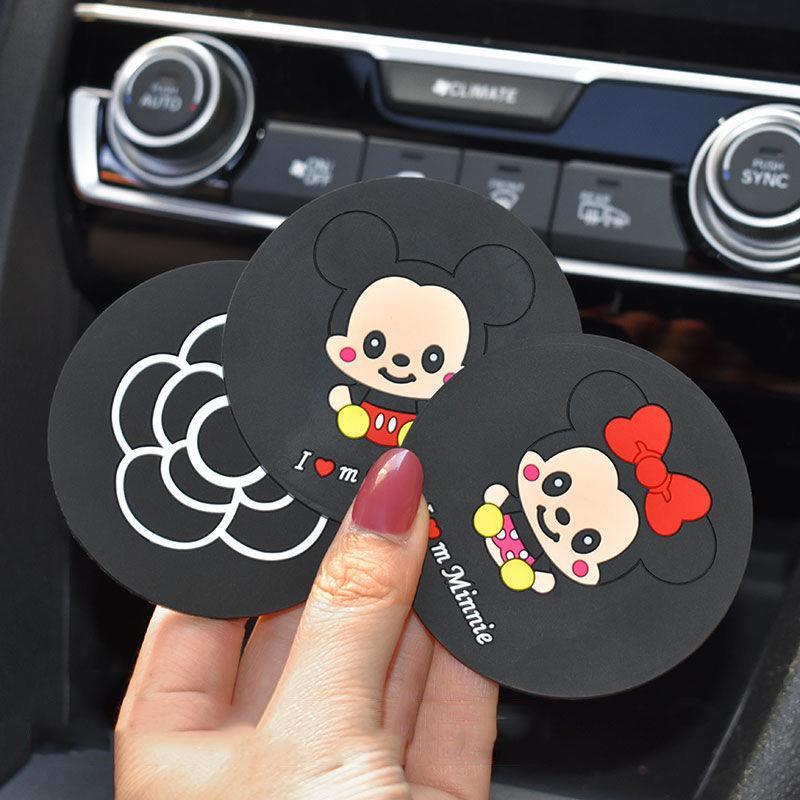 Kính Bánh Xe Lùa Hình Hoạt Hình, Dễ Thương Và Mới, 2 CÁI, Thích Hợp Để Uống Nước, Giá Đỡ Kính Sạch Sẽ, Đồ Trang Trí Giá Đỡ Kính Xe Mới 4