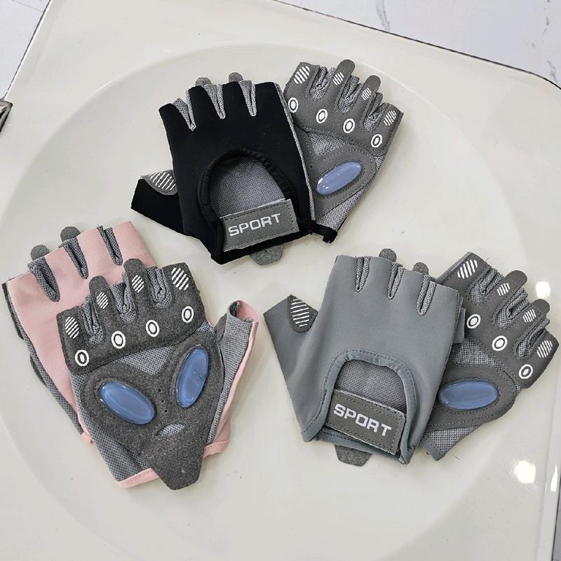 Găng Tay Thể Thao Tập Gym Nữ Có Đệm Silicon Chống Trơn Tập Thể Thao, Tập Gym,  Đạp xe Sport Cao Su