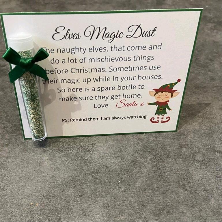 Elf on the shelf magic dust, elf on the shelf, help the elf on the shelf get home, Christmas eve fun, kids Christmas eve, 1