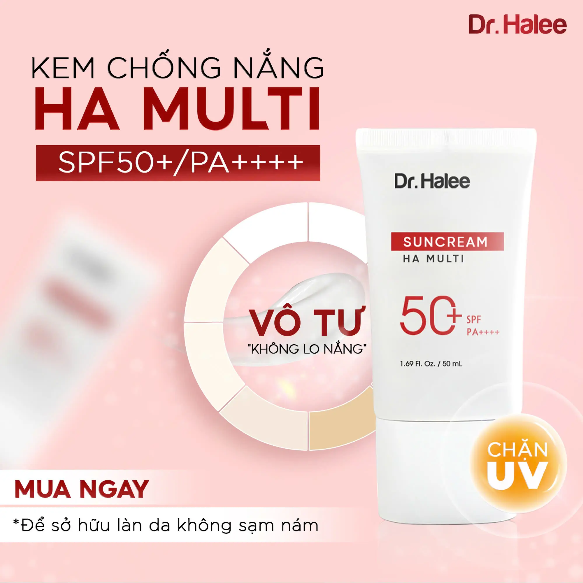 Kem Chống Nắng Ha Multi Dr Halee 50ml Sunscreen Nữ Skincare Sun Cream Chăm Sóc Da ChốNg NắNg Làm Đẹp Da Women