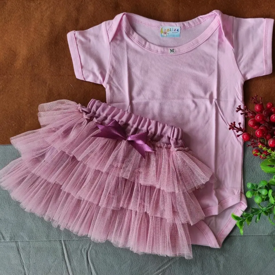 Set Jumper Bayi Tutu Susun untuk Usia 3-9 Bulan - Perempuan, Parsel