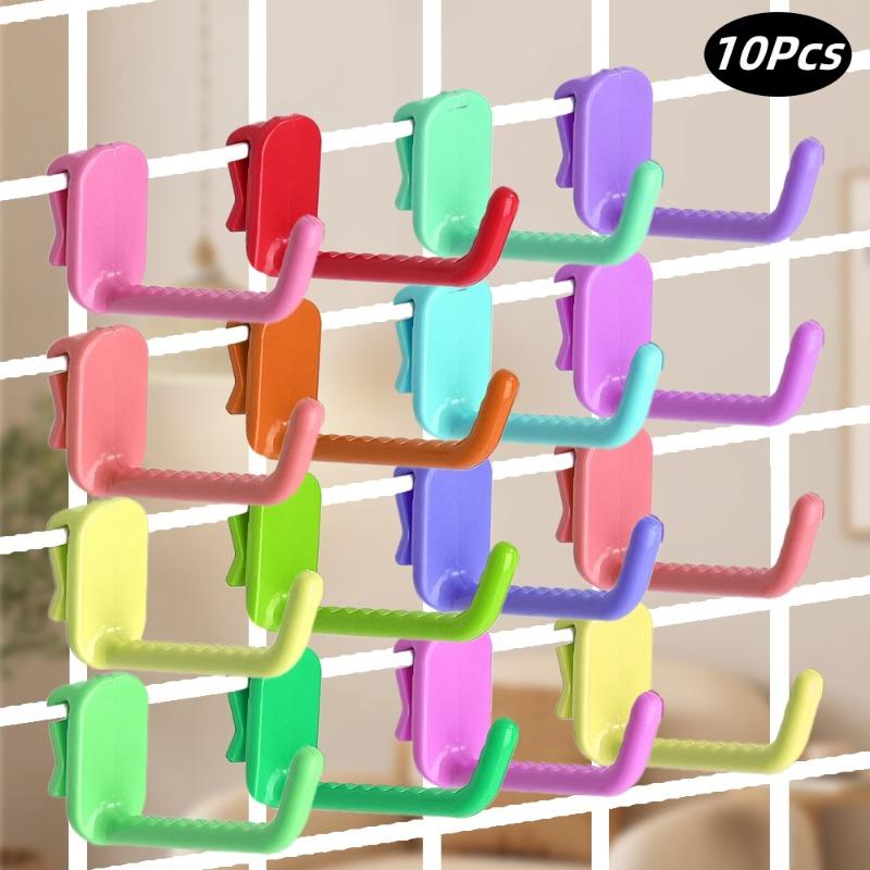 10Pcs Random Colors Plastic Snack Hooks Store Hang Snacks Display ...