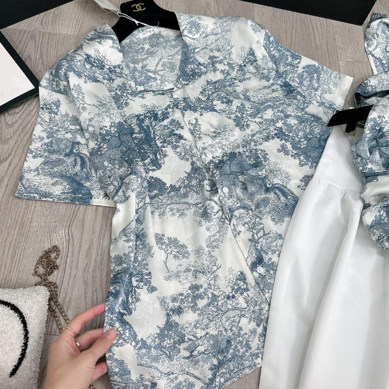 Product Introduction of Set Đồ Đi Biển Set Đầm Nữ Và Áo Sơ Mi Nam Chất Vải Lụa Hàn Châu Áo Yếm Nữ Có Đệm Ngực Chun Lưng Chân Váy Dài Có Khoá 34