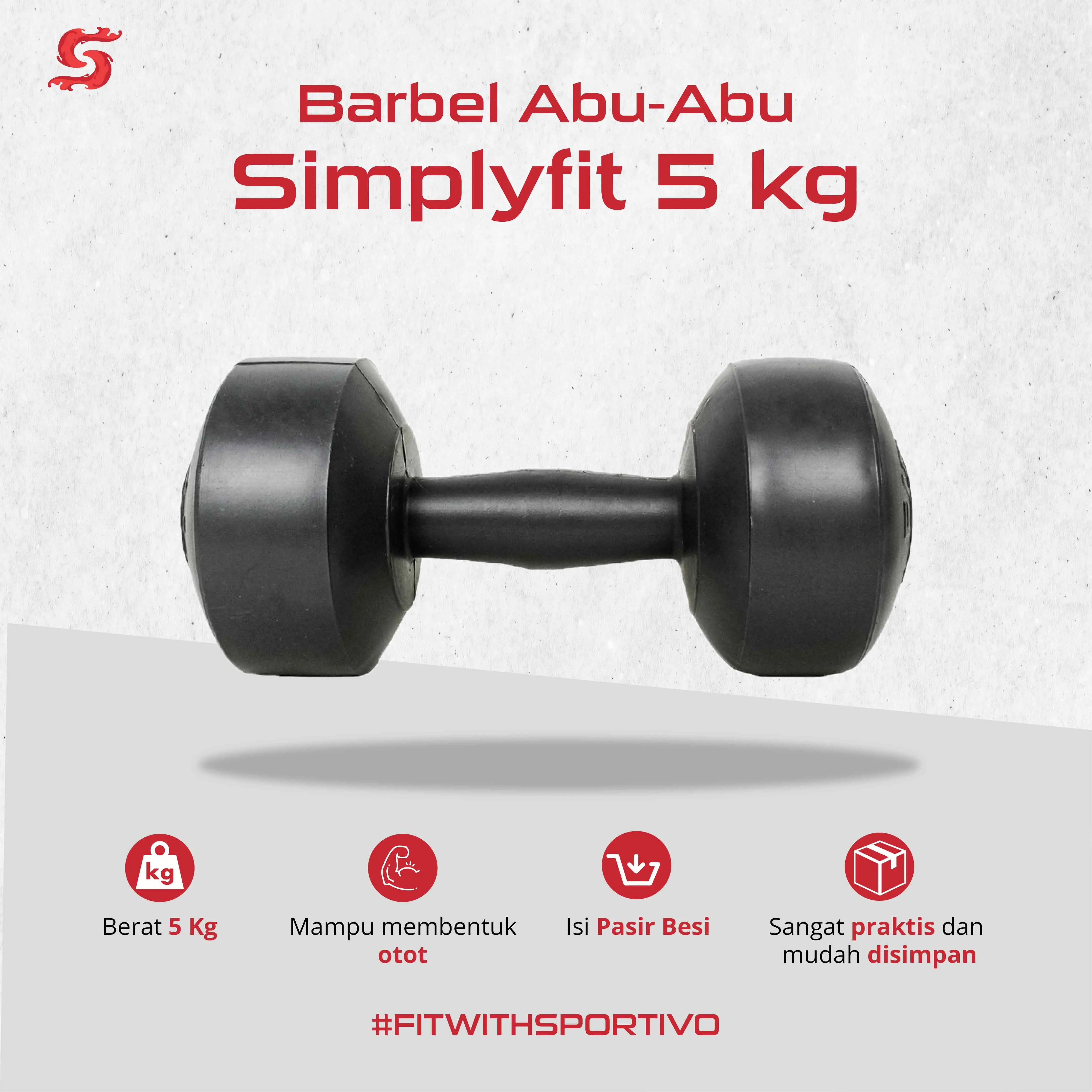 Simplyfit Dumbbell Plastik 5kg