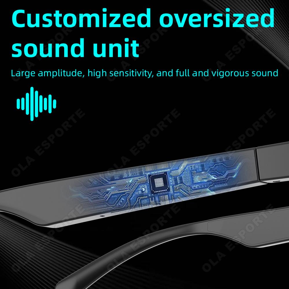 Sunglasses Smart Glasses UV protection Voice Assistant HIFI Sound Control Call Quality Music Smart Glasses Waterproof Sunglasses - Image 5