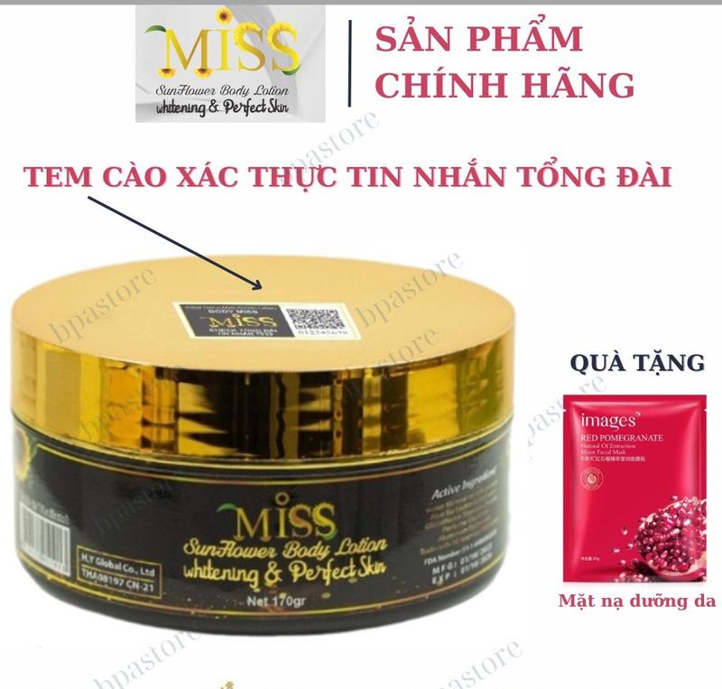 Kem Body Miss Thái Lan CHÍNH HÃNG Hũ 170 gram - TẶNG MẶT NẠ