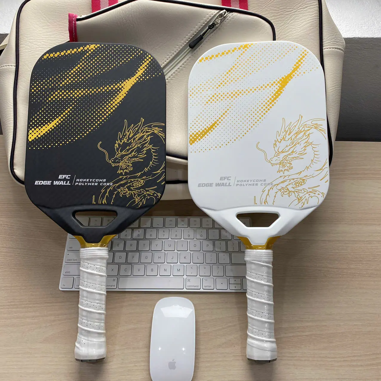 Vợt Pickleball Jusain Carbon T700 3K 14mm Chính Hãng FA, Vợt Jusain Rồng Đen, Vợt Jusain Rồng Trắng - Vợt Pickleball Cho Người Mới Chơi, Vợt Pickleball Thiên Tấn Công Cho Cả Nam Nữ (Tặng Bóng Túi Bảo Vệ Vợt và Quấn Cán)