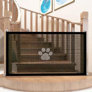 Pasamanos de Seguridad Portátil para Mascotas, Cercado de Malla Ajustable para Perros Pequeños, Puerta para Mascotas de Diseño Duradero para Pasillos, Puertas y Escaleras