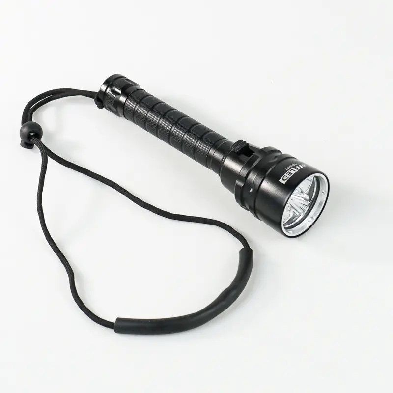 Senter Selam LED Diving Lampu Dalam Air Laut Nyelam Scuba Dive Waterproof IP68 T6 Paket Lengkap 2 Batre + Cas 8